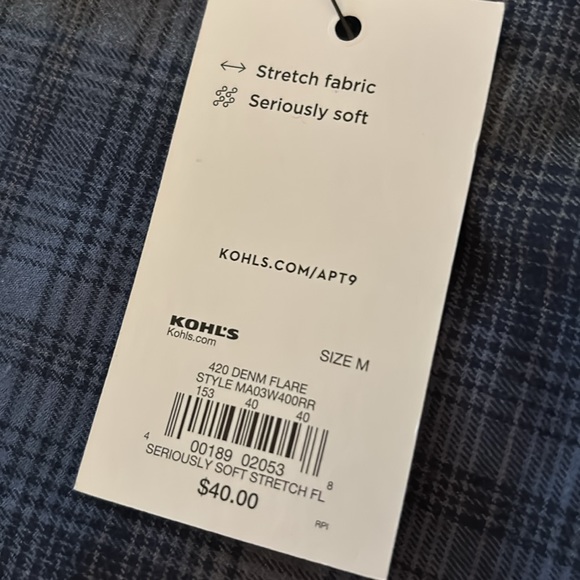 Brand new Apt 9 sports shirt Size M - Picture 5 of 5